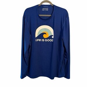 Life Is Good Active Ocean Wave Graphic Tee
